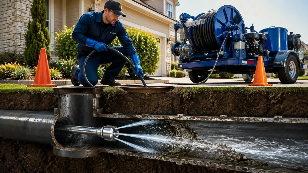 Main Sewer Line Hydro Jet Cleaning in Los Alamitos