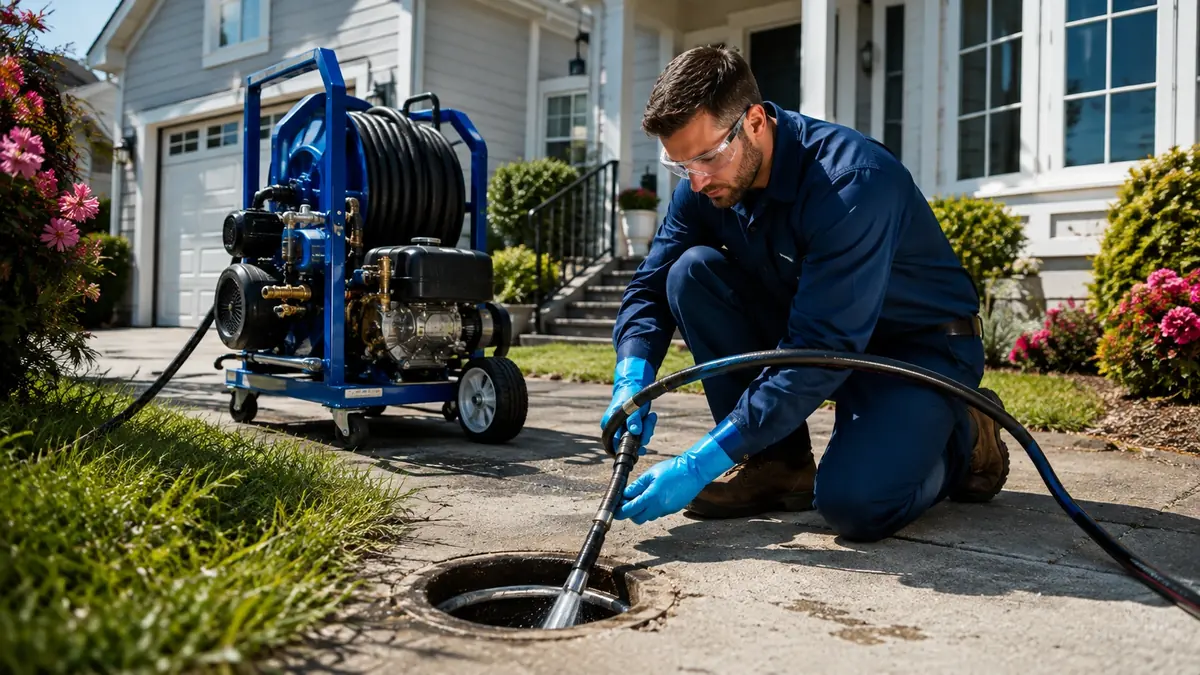 Residential Hydro Jet Drain Cleaning in Los Alamitos