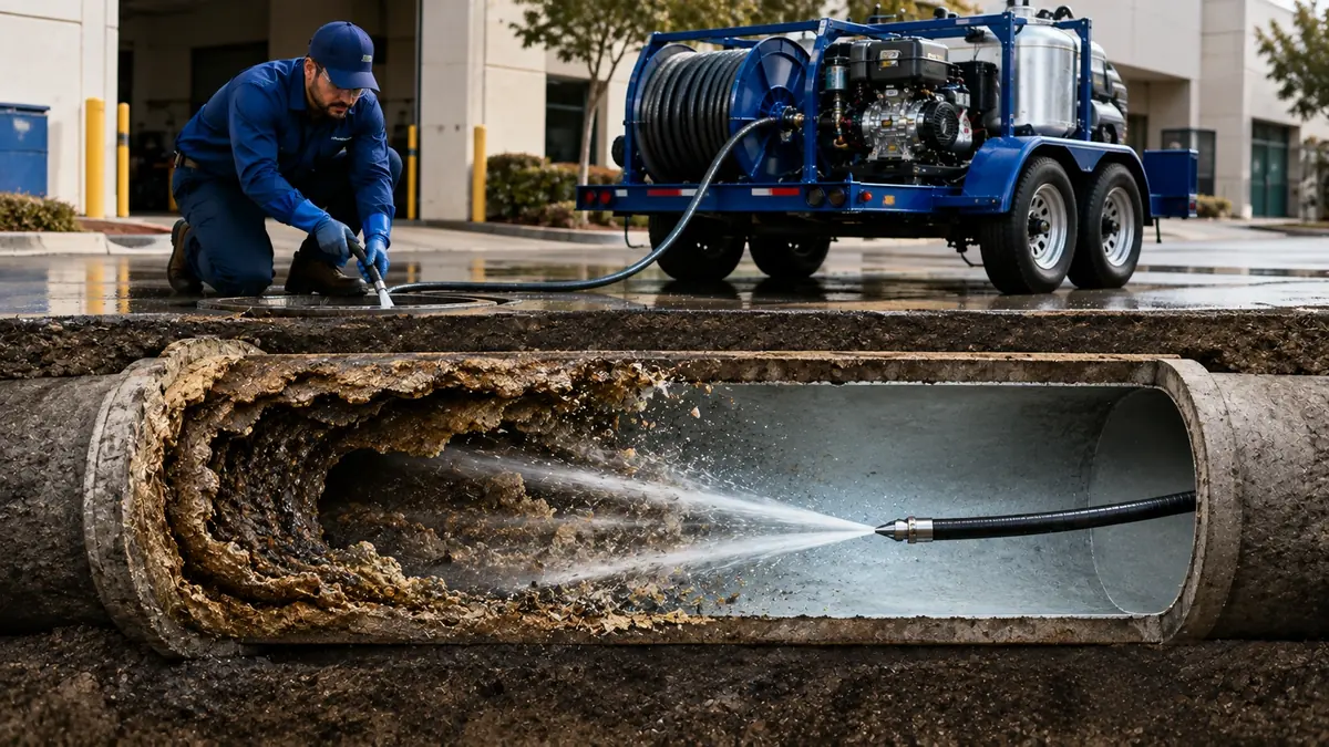 Sewer Pipe Descaling in Los Alamitos