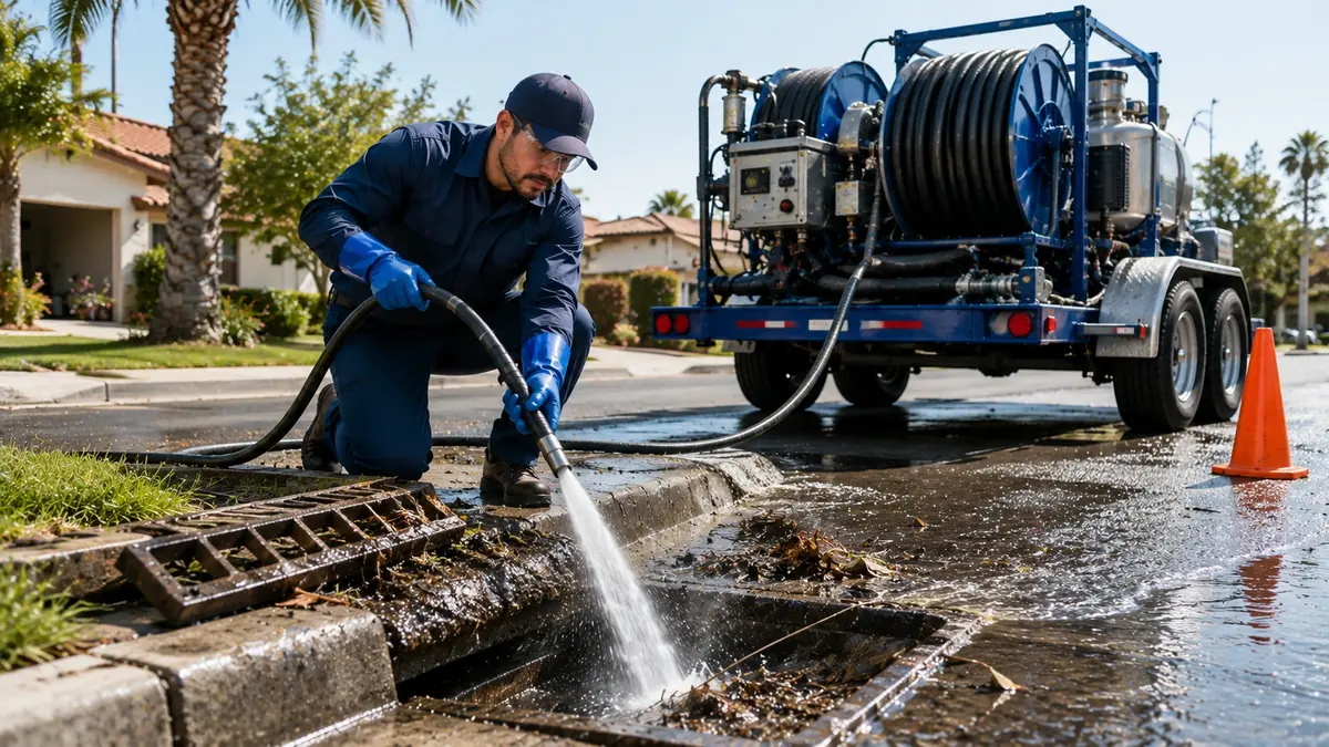 Storm Drain Hydro Jet Cleaning in Los Alamitos